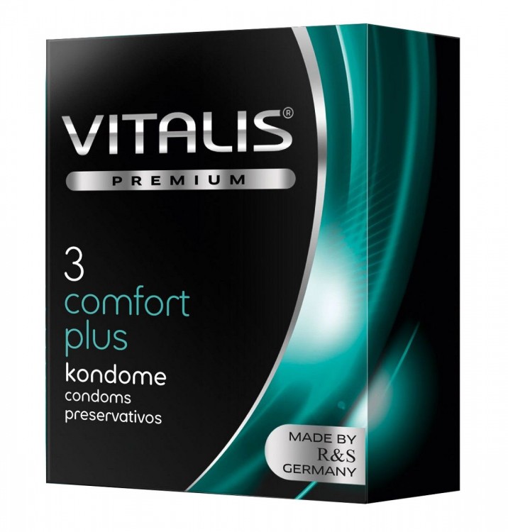 Контурные презервативы VITALIS PREMIUM comfort plus - 3 шт. от R&S GmbH