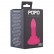 Розовая анальная втулка с широким основанием POPO Pleasure - 11,9 см. от ToyFa