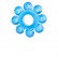 Голубая гелевая насадка-цветок от ToyFa