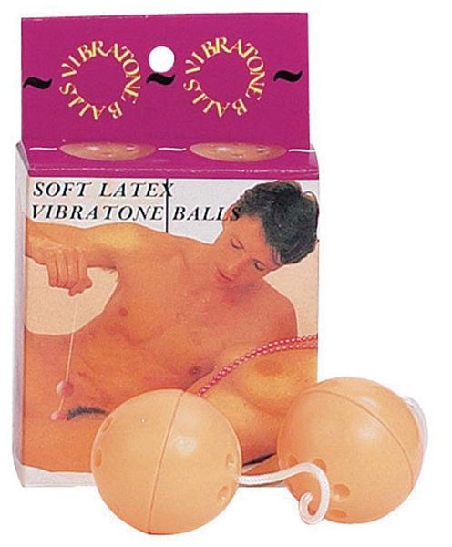 Вагинальные шарики со смещенным центром тяжести SOFT LATEX VIBRATONE BALL от Seven Creations