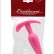 Розовая анальная пробка для ношения - 12 см. от Eroticon
