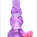 Фиолетовая анальная вибропробка - 9 см. от Eroticon