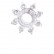 Прозрачное гелевое эрекционное кольцо-звезда от ToyFa