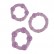 Набор из трех фиолетовых колец разного размера Island Rings от California Exotic Novelties