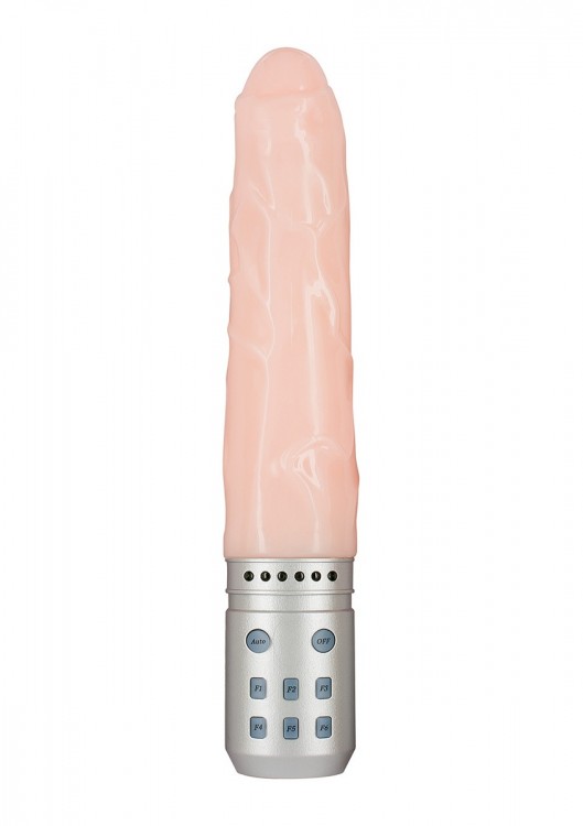 Вибратор телесного цвета Sixth Sense Cyber Vibe Flushy - 24,5 см. от Toy Joy