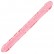 Розовый двухголовый фаллоимитатор Crystal Jellies - 45,7 см. от Doc Johnson