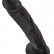 Чёрный фаллоимитатор-гигант 14  Cock with Balls - 37,5 см. от Pipedream