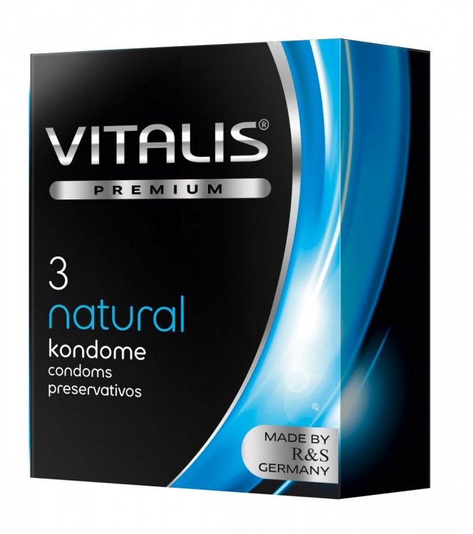 Классические презервативы VITALIS PREMIUM natural - 3 шт. от R&S GmbH