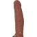 Коричневый фаллоимитатор  Рыцарь  - 35 см. от Erasexa