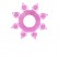 Розовое гелевое эрекционное кольцо-звезда от ToyFa