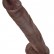 Коричневый фаллоимитатор-гигант 14  Cock with Balls - 37,5 см. от Pipedream