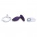 Фиолетовая анальная пробка для ношения Ditto с вибрацией и пультом ДУ - 8,8 см. от We-vibe