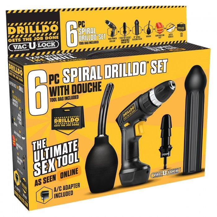 Секс-набор SPIRAL DRILLDO SET 6 PIECE от Drilldo