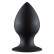 Чёрная анальная пробка Thick Anal Plug Medium - 9,5 см. от Lola toys