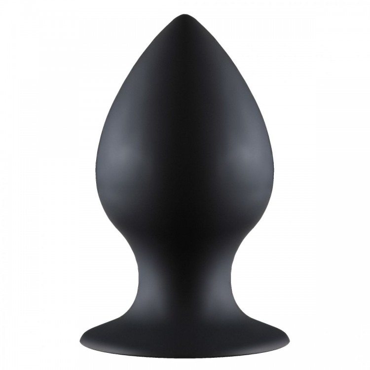 Чёрная анальная пробка Thick Anal Plug Medium - 9,5 см. от Lola toys