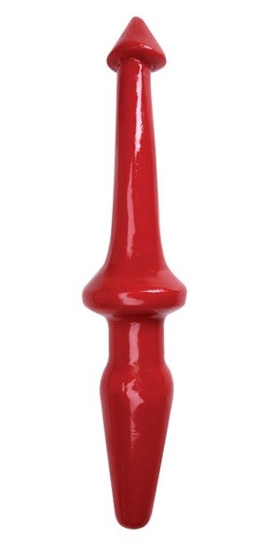 Красный двусторонний фаллос Lil Devil - 24 см. от Dream Toys