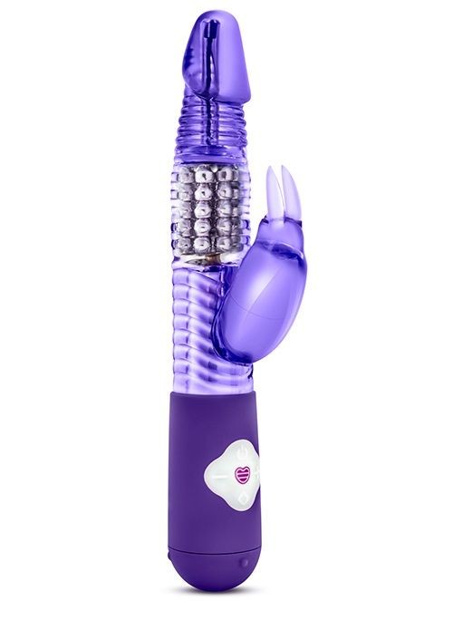 Фиолетовый вибратор с клиторальной стимуляцией Luxe Rabbit - 26 см. от Blush Novelties