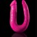 Ярко-розовый U-образный фаллоимитатор Double Trouble от Pipedream
