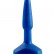 Синий анальный стимулятор Small Anal Plug - 12 см. от Lola toys