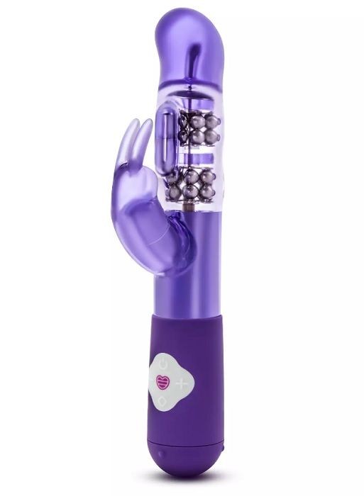 Фиолетовый вибратор с клиторальной стимуляцией G Rabbit - 26 см. от Blush Novelties