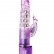 Фиолетовый хай-тек вибратор High-Tech fantasy с бусинами и отростком - 27,2 см. от A-toys