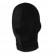 Черная эластичная маска на голову с прорезью для рта от Lux Fetish