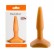 Оранжевый анальный стимулятор Small Anal Plug flash - 12 см. от Lola toys