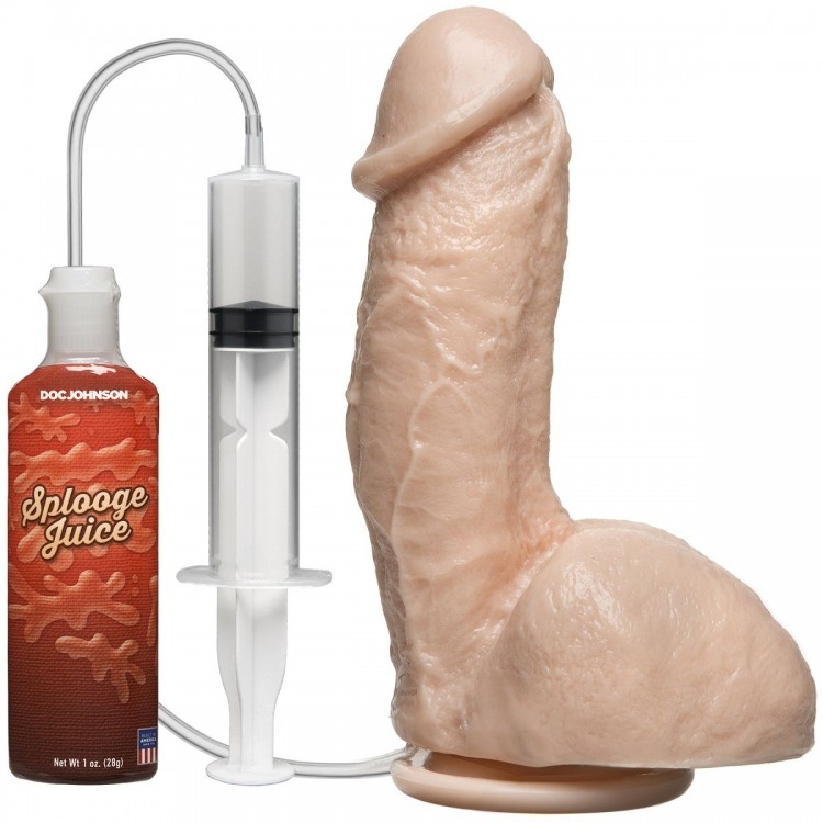 Фаллоимитатор с имитацией семяизвержения The Amazing Squirting Realistic Cock - 18,8 см. от Doc Johnson