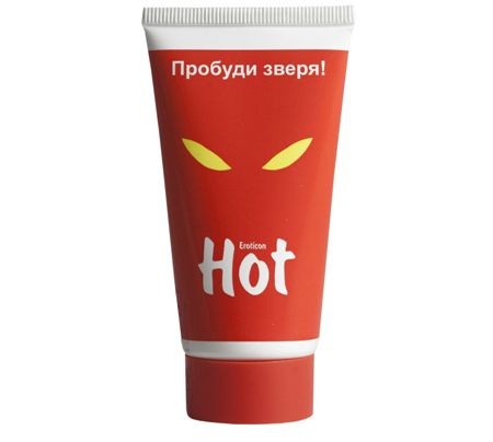 Возбуждающая гель-смазка HOT с женьшенем - 50 мл. от Eroticon