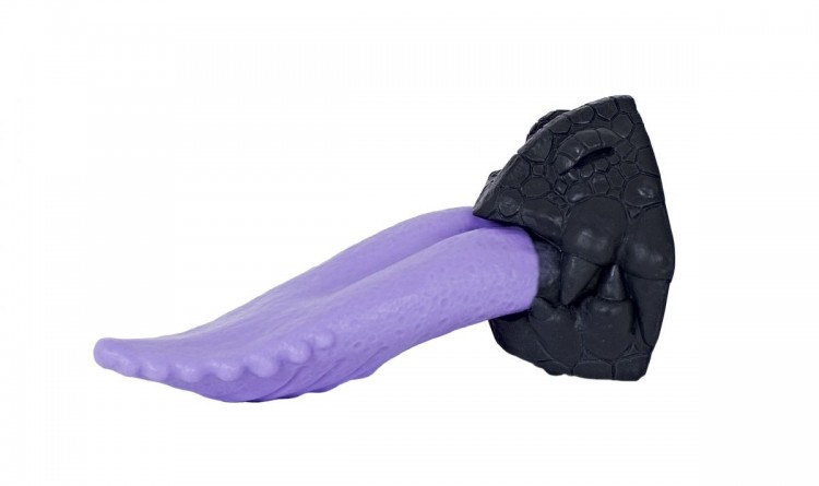 Фиолетовый стимулятор  Язык дракона  - 20,5 см. от Erasexa