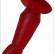 Красная изогнутая анальная пробка - 13 см. от Eroticon