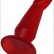 Красная изогнутая анальная пробка - 13 см. от Eroticon