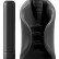 Чёрный мастурбатор Vibrating Silicone Stimulator с вибрацией от Pipedream