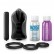 Чёрный мастурбатор Vibrating Silicone Stimulator с вибрацией от Pipedream