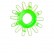 Зеленое эрекционное кольцо с шипами от ToyFa
