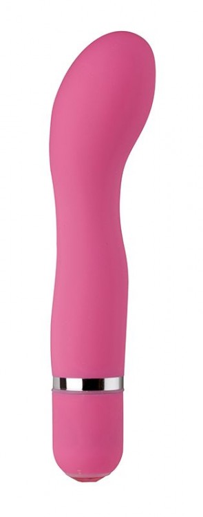 Розовый мини-вибратор для G-стимуляции NEON CURVE APPEAL PINK - 11,4 см. от Dream Toys