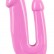 Розовый анально-вагинальный фаллоимитатор - 17,5 см. от Orion