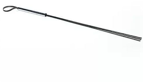 Чёрный стек с серебристой ручкой - 62 см. от Sitabella