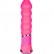 Розовый вибростимулятор BOOTYFUL RIBBED VIBE PINK от Dream Toys