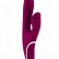 Фиолетовый вибратор HIKY Rabbit с клиторальным отростком с функцией всасывания - 23 см. от Shots Media BV