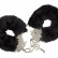 Чёрные меховые наручники с ключиками Furry Handcuffs от Blush Novelties