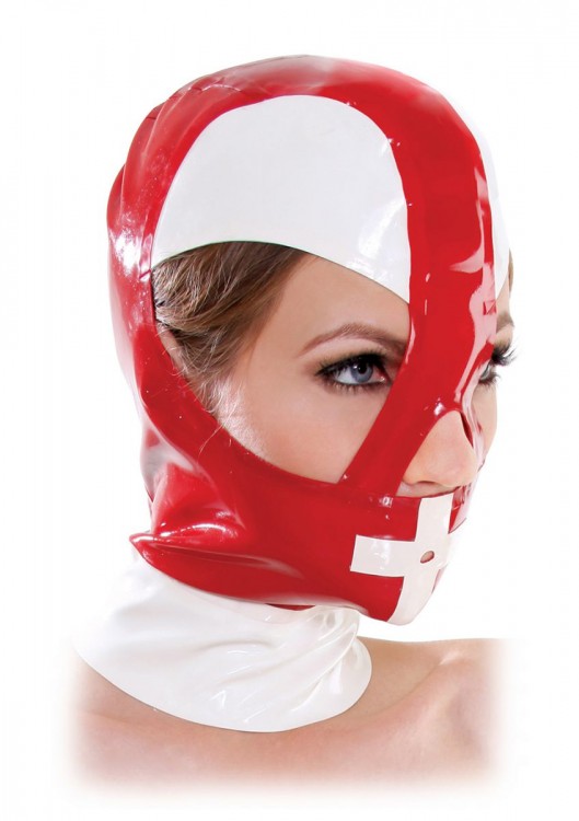 Красно-белый шлем на молнии от Pipedream