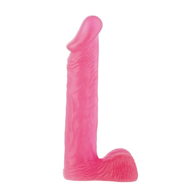 Большой розовый фаллоимитатор XSKIN 9 PVC DONG - 23 см. от Dream Toys