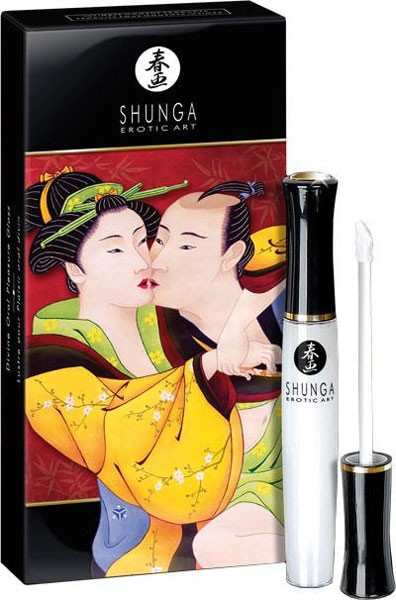 Возбуждающий блеск для губ со вкусом клубники и шампанского  Божественное удовольствие  - 10 мл. от Shunga