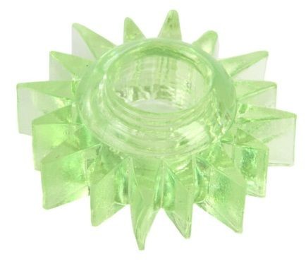 Зеленое эрекционное кольцо-солнце от ToyFa