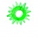 Зеленое эрекционное кольцо-солнце от ToyFa
