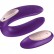 Фиолетовый вибратор для пар Partner Plus Remote с пультом ДУ от Satisfyer