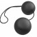 Чёрные анальные шарики Vibro Balls от Pipedream