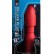 Красная анальная пробка с вибрацией MENZSTUFF VIBRATING BUTT PLUG 8.5INCH - 21,5 см. от Dream Toys