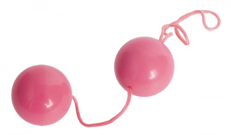 Розовые вагинальные шарики BI-BALLS от ToyFa